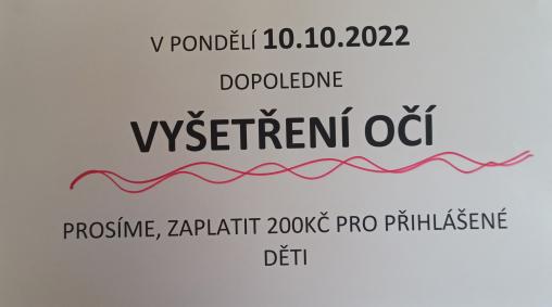 Vyšetření očí 