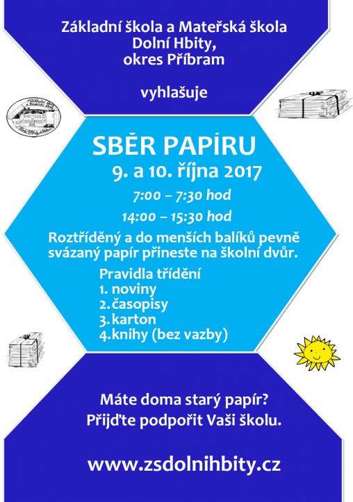 sběr papíru